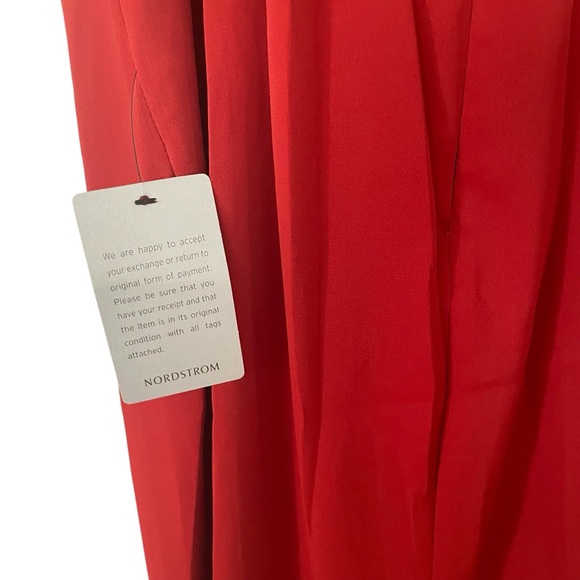 Lulus Reinette Midi Spaghetti Stap Rust Zippered Dress Women's Size Small NWT! - Picture 10 of 13